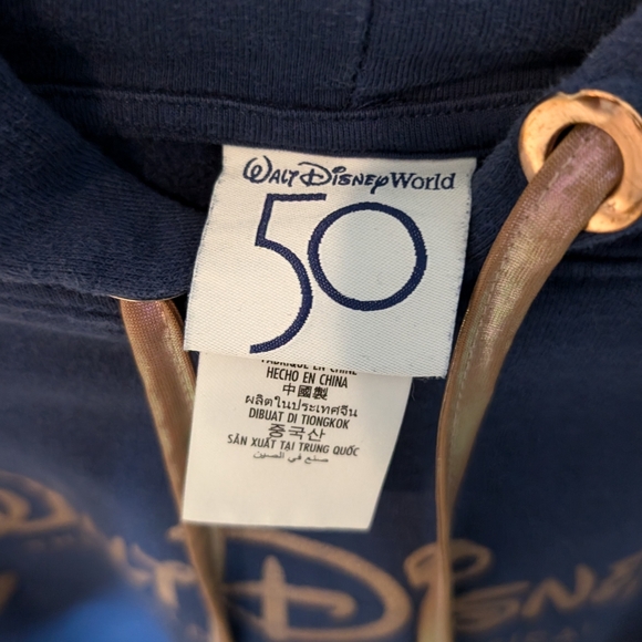 Walt Disney World 50th Anniversary Castle Pullover Hoodie Slouch Sz 2x - Picture 4 of 10